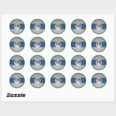 Billiards Ten Ball Ronde Sticker (Vel)