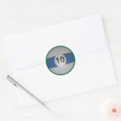 Billiards Ten Ball Ronde Sticker (Envelop)