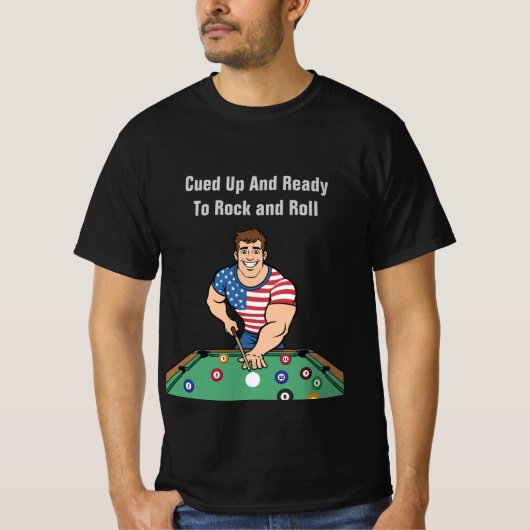 Billiards Thema Team Competitie T-shirts (Voorkant)