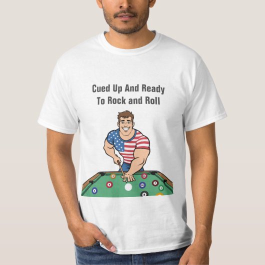 Billiards Theme Team League Tshirts (Voorkant)