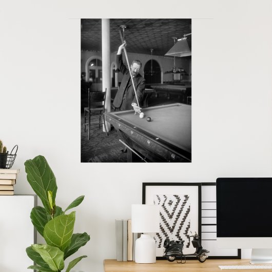 Billiards Trick Shot, begin jaren '00 Poster (Thuiskantoor)