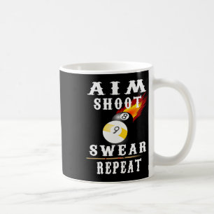 Billiards Vintage Retro Pool Koffiemok