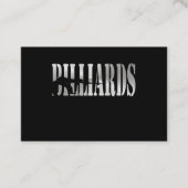 Billiards Visitekaartje (Voorkant)