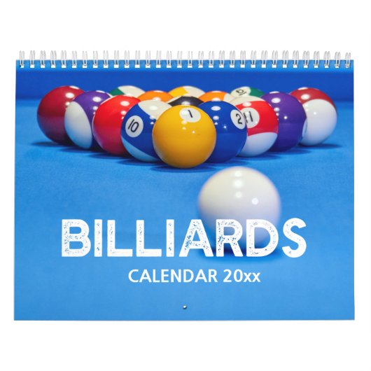 Billiards Wall Calendar Kalender (Hoes)
