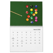 Billiards Wall Calendar Kalender (Mar 2026)