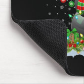Billiards Xmas Lighting Funny Snowman Billiards Ch Muismat (Hoek)