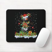 Billiards Xmas Lighting Funny Snowman Billiards Ch Muismat (Met muis)