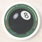 Billiards Zandsteen Onderzetter (Voorkant)