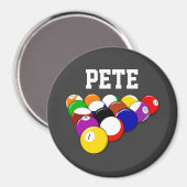 Billiardse sjabloon, populair design magneet (Voorkant / Achterkant)