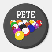 Billiardse sjabloon, populair design magneet (Voorkant)