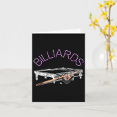 Billiardspeelster Kaart (Gele Bloem)