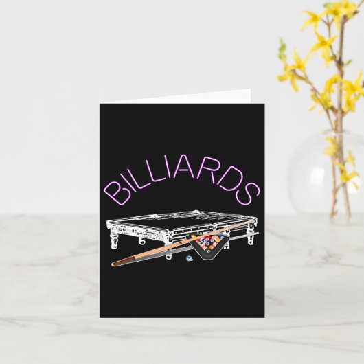 Billiardspeelster Kaart (Gele Bloem)