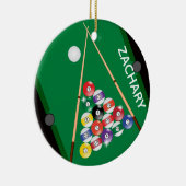 Billiardspeelster Keramisch Ornament (Rechts)