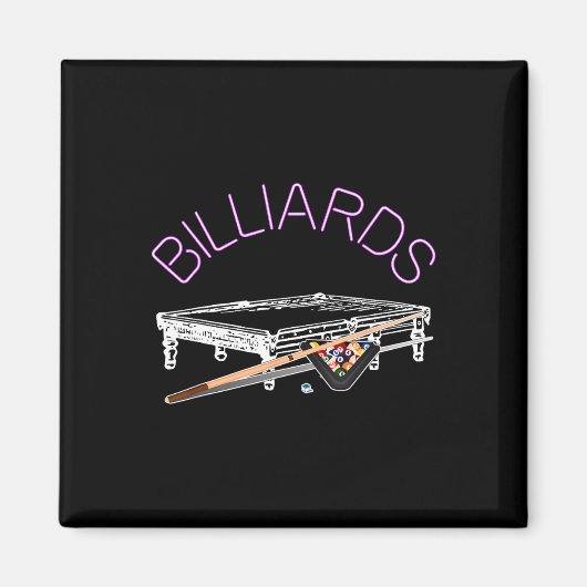 Billiardspeelster Magneet (Voorkant)