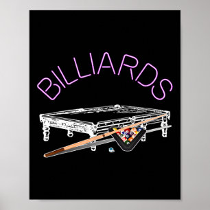 Billiardspeelster Poster