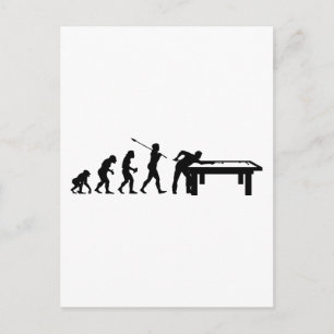 Billiardspeler Briefkaart