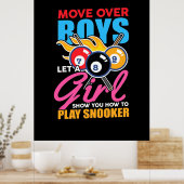 Billiardspeler | Deze giersplaat Poster (Keuken)