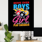 Billiardspeler | Deze giersplaat Poster (Thuiskantoor)