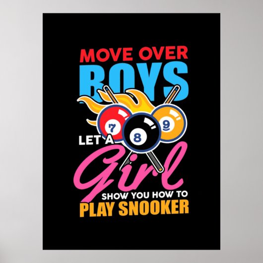Billiardspeler | Deze giersplaat Poster (Voorkant)
