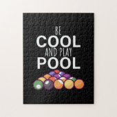 Billiardspeler | Koel- en speelgalerijpools zijn Legpuzzel (Verticaal)