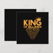Billiardspeler | Koning van Billiards Kaart (Voorkant / Achterkant)