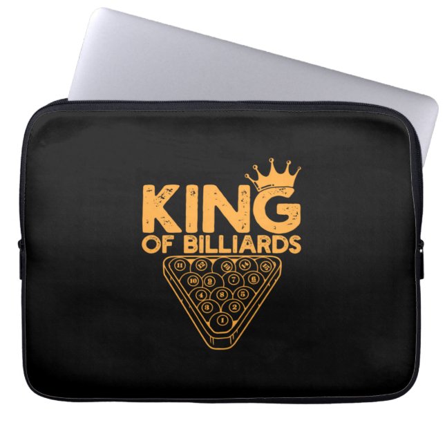 Billiardspeler | Koning van Billiards Laptop Sleeve (Voorkant)