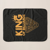 Billiardspeler | Koning van Billiards Sherpa Deken (Voorkant (horizontaal))