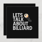 Billiardspeler | Laten we het hebben over Billiard Kaart (Voorkant / Achterkant)