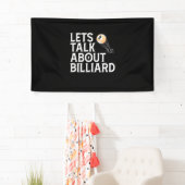 Billiardspeler | Laten we het hebben over Billiard Spandoek (Insitu)