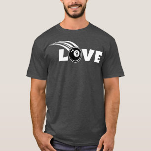 Billiardspeler met acht balpen t-shirt