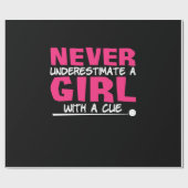 Billiardspeler | Pool Billiards Girl met ue Cadeaupapier (Vlak)