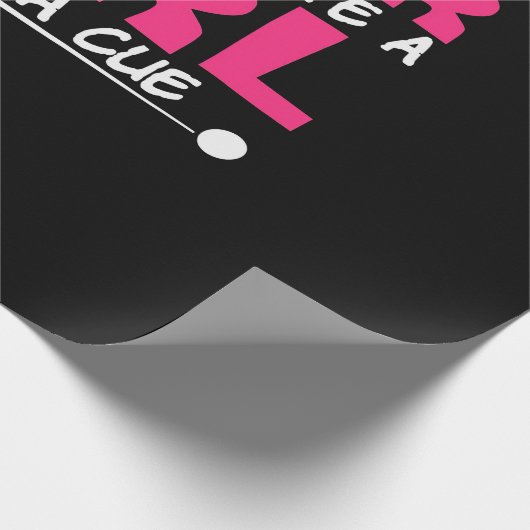 Billiardspeler | Pool Billiards Girl met ue Cadeaupapier (Hoek)