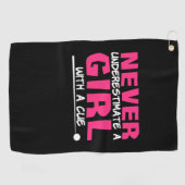 Billiardspeler | Pool Billiards Girl met ue Golfhanddoek (Horizontaal)