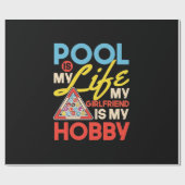 Billiardspeler | Pool Billiards is mijn leven Cadeaupapier (Vlak)