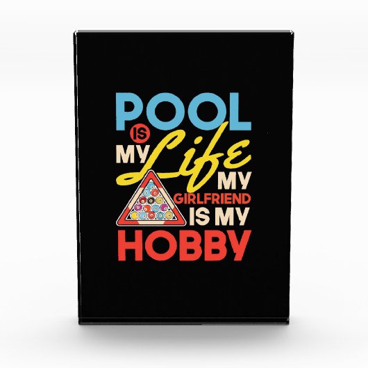 Billiardspeler | Pool Billiards is mijn leven Fotoblokken (Voorkant)