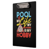 Billiardspeler | Pool Billiards is mijn leven Klembord (Links)