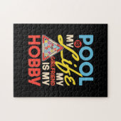Billiardspeler | Pool Billiards is mijn leven Legpuzzel (Horizontaal)