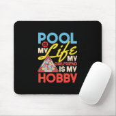 Billiardspeler | Pool Billiards is mijn leven Muismat (Met muis)