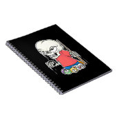 Billiardspeler | Skull Billiard Player Notitieboek (Rechterzijde)