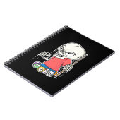Billiardspeler | Skull Billiard Player Notitieboek (Linkerzijde)