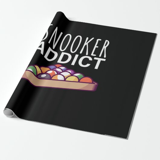 Billiardspeler | Snooker Addict Cadeaupapier (Uitgerold)