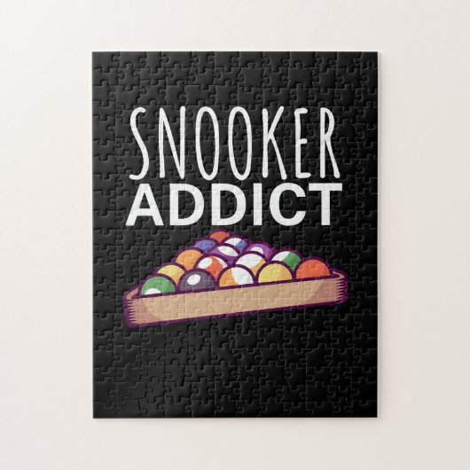 Billiardspeler | Snooker Addict Legpuzzel (Verticaal)
