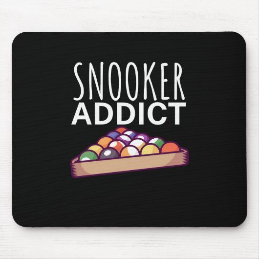 Billiardspeler | Snooker Addict Muismat (Voorkant)