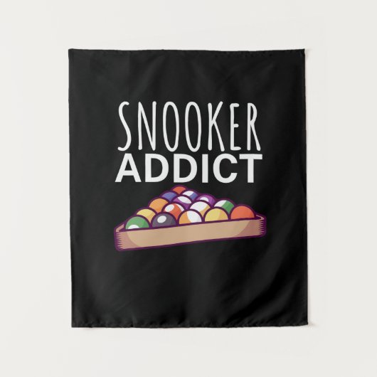 Billiardspeler | Snooker Addict Wandkleed (Voorkant)