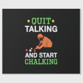 Billiardspeler | Snooker Start Chalking Cadeaupapier (Vlak)