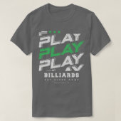 Billiardspeler T-shirt (Design voorkant)