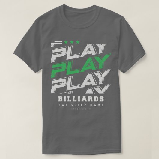 Billiardspeler T-shirt (Design voorkant)
