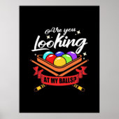 Billiardspeler | Ziet u Billard-pools? Poster (Voorkant)