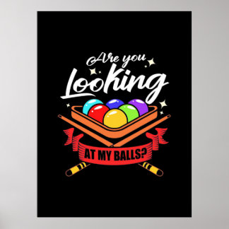 Billiardspeler | Ziet u Billard-pools? Poster