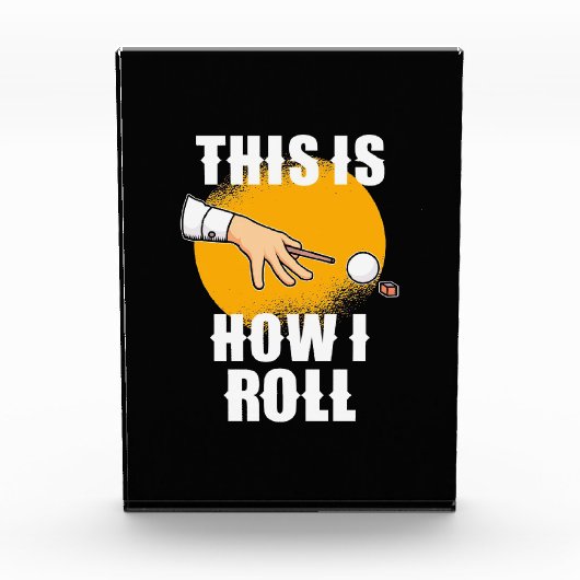 Billiardspeler | Zo werkt Snooker Roll Fotoblokken (Voorkant)